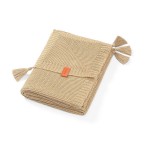 Плетено бебешко одеяло bamboo Beige